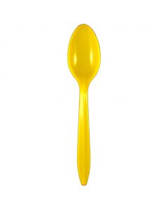 Yocup Yellow Medium Weight Plastic Spoon - 1 case (1000 piece)