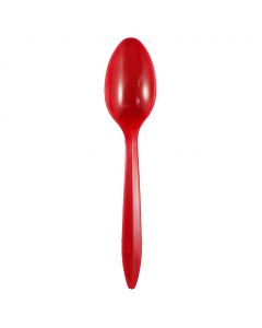 Yocup Red Medium Weight Plastic Spoon - 1 case (1000 piece)