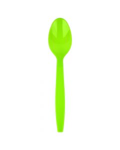 Yocup Lime Green Heavyweight Plastic Spoon With Textured Handle - 1 case (1000 piece)