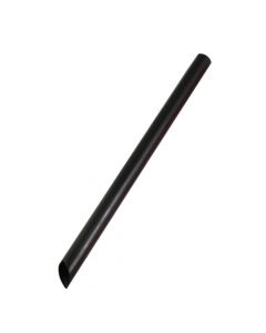 Yocup 8.7" Colossal (11mm) Black Unwrapped Plastic Straw - 1 case (2000 piece)
