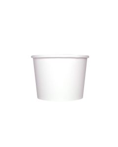 Karat 12 oz Solid White Paper Frozen Yogurt Cup - 1 case (1000 piece)