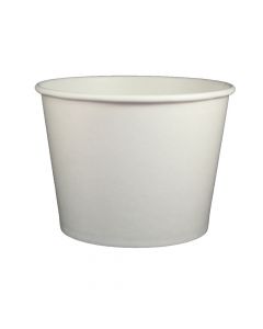 YOCUP 32 oz Solid White Cold/Hot Paper Food Container - 600/Case