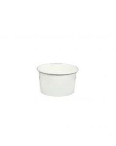 Yocup 3 oz White Cold/Hot Paper Food Container - 1 case (1000 piece)