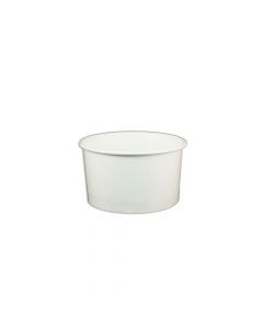 Yocup 5 oz Solid White Cold/Hot Paper Food Container - 1 case (1000 piece)