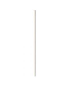 Yocup 7.75" Jumbo (6mm) White Paper-Wrapped Paper Straw - 1 case (2000 piece)