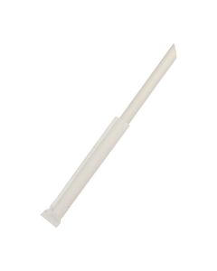 Yocup 9" Colossal (11mm) White Paper-Wrapped Straw w/Spike Tip - 2000/Case