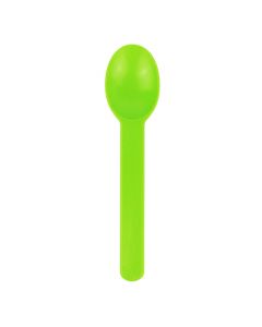 Yocup Glossy Lime Green Eco-Friendly WideHandle Spoon - 1 case (1000 piece)