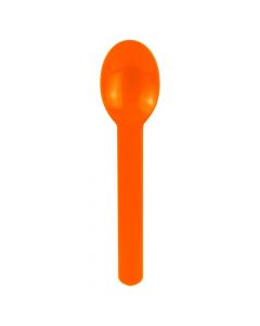 Yocup Glossy Orange Eco-Friendly WideHandle Spoon - 1 case (1000 piece)