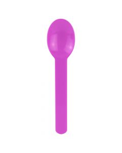 Yocup Glossy Purple Eco-Friendly WideHandle Spoon - 1 case (1000 piece)