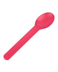 Yocup Red Eco-Friendly WideHandle Spoon - 1 case (1000 piece)