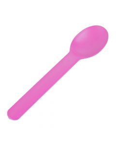 Yocup Pink Eco-Friendly WideHandle Spoon - 1 case (1000 piece)
