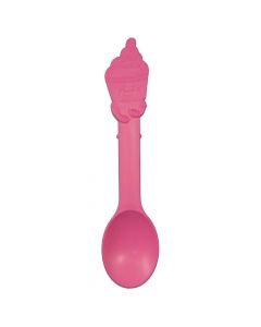 Yocup Pink Eco-Friendly Swirl Spoon - 1 case (1000 piece)