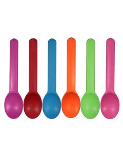 Yocup Assorted Eco-Friendly Wide Handle Spoon - 1 case (1000 piece)