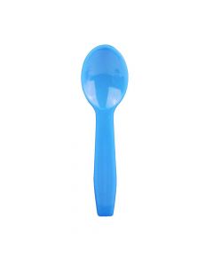 Yocup Blue Plastic Taster Spoon - 1 case (3000 piece)