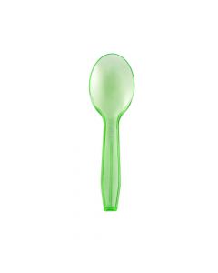 Yocup Green Neon Plastic Taster Spoon - 1 case (3000 piece)