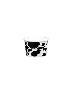 Yocup 3 oz Dairy Print Yogurt Paper Cup - 1 case (1000 piece)