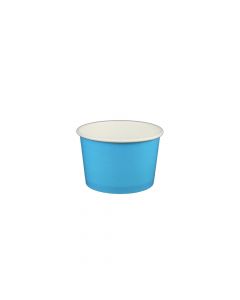 Yocup 4 oz Solid Blue Cold/Hot Paper Food Container - 1 case (1000 piece)