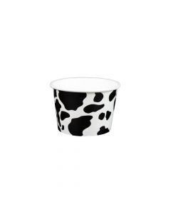 Yocup 6 oz Dairy Print Cold/Hot Paper Food Container - 1 case (1000 piece)