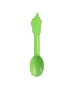 Yocup Lime Green PP Plastic Swirl Spoon - 1 case (1000 piece)