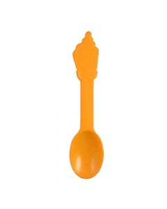 Yocup Orange PP Plastic Swirl Spoon - 1 case (1000 piece)
