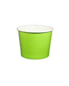 Yocup 12 oz Solid Lime Green Cold/Hot Paper Food Container - 1 case (1000 piece)
