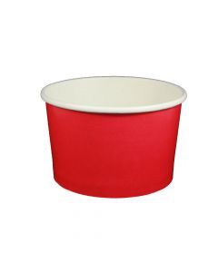 Yocup 20 oz Solid Red Cold/Hot Paper Food Container - 1 case (600 piece)