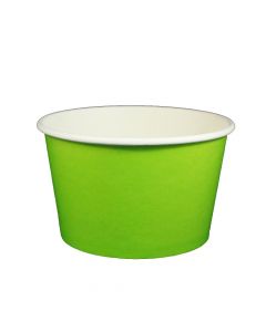 YOCUP 24 oz Solid Lime Green Cold/Hot Paper Food Container - 600/Case