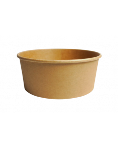 YOCUP 50 oz (1500ml) Kraft Paper Short Bucket (7.2" rim) (Use Lids #YCDL-50184U-PP) - 300/case (6/50)