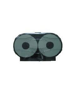 WC/TG Jumbo Roll Dispenser, Double Capacity, Black - 1 case (1 piece)