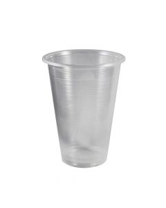 Yocup 16 oz Ribbed Clear PP Plastic Cup (95mm) - 1 case (2000 piece)