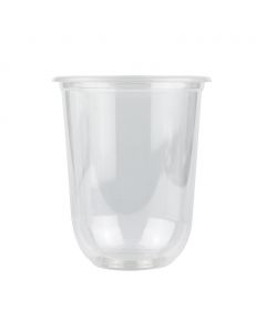 Yocup 16 oz Clear Round Bottom PP Plastic Cup (95mm) - 1 case (1000 piece)