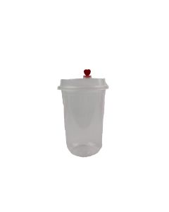 YOCUP 16 oz Clear Round Bottom Premium PP Cup (Hot & Cold, up to 248F/120C,90mm Rim)  (Lid use #32801-1 / #32802-1 /#32803-1), - 500/case (20/25)
