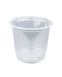 Yocup 25 oz Clear Jumbo PP Plastic Cup (120mm) - 1 case (500 piece)