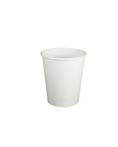 Yocup 8 oz White Premium Single Wall Paper Hot Cup - 1 case (1000 piece)
