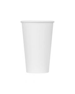KR 16 oz White Premium Single Wall Paper Hot Cup - 1 case (1000 piece)