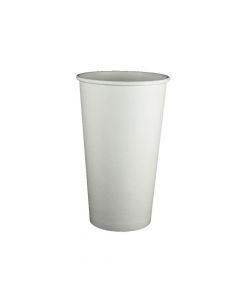 KR 20 oz White Premium Single Wall Paper Hot Cup - 1 case (600 piece)