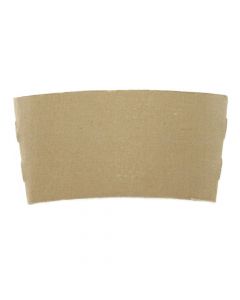 CC Non-Printed Kraft Paper Cup Sleeve for 10-24 oz Paper & Plastic Cups - 1000/case (10/100)