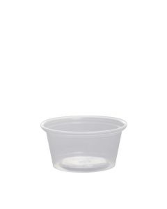 Yocup 2 oz Clear PP Plastic Portion Cup - 1 case (2500 piece)