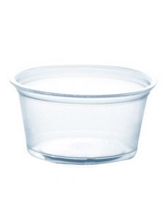 Yocup 3.25 oz Clear PP Plastic Portion Cup Style 2 - 1 case (2,000 piece)