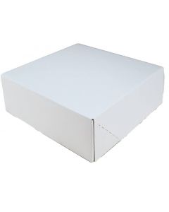 Generic 16" x 11" x 2.5" White Paper Box - 100 piece bundle