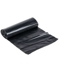 RY 55 Gallon Black 1.2 Mil 36" x 58" Low Density Can Liner / Trash Bag - 1 case (100 piece)