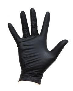YOCUP Nitrile Gloves Black, Medium (Powder Free),  - 1000pcs (10/100)