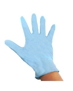 Small Blue Powder Free Single Use Non-Sterile Nitrile Exam Glove - 1000/cs