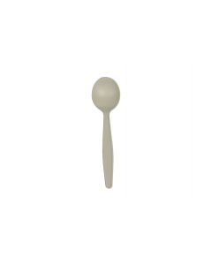 Yocup Heavyweight 5.8" Beige Eco-Friendly Heavy Weight Soup Spoon - 1 case (1000 piece)