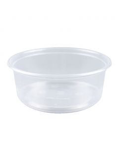 Yocup 8 oz Clear Lightweight Round Deli Container - 1 case (500 piece)