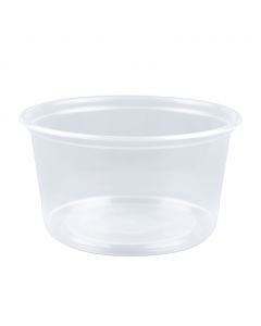 Yocup 12 oz Clear Lightweight Round Deli Container - 1 case (500 piece)