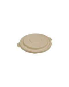 YOCUP Compostable Bagasse Lid for 24 oz - 40 oz Bagasse Round Bowl (204mm) - 300/cs (6/50)