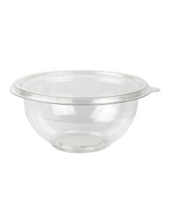 Yocup 16 oz Clear 5.5" Premium PET Plastic Salad Bowl - 1 case (300 piece)  (For lid use #5414001)