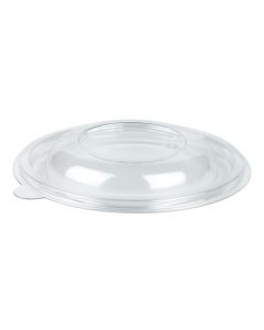 Yocup Clear Flat Lid For 18/24/32 oz 7" Plastic Salad Bowl - 1 case (300 piece) (Fit 7" Salad Bowls)
