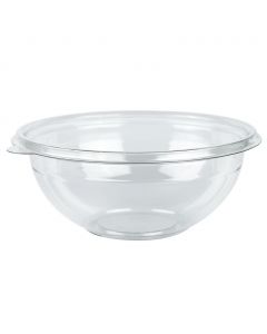 Yocup 32 oz Clear 7" Premium PET Plastic Salad Bowl - 1 case (300 piece)  (For lid use #5418001)